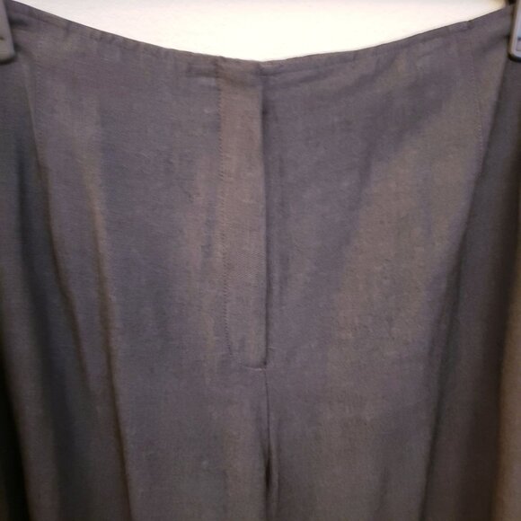 Anne Klein Rayon/Wool Blend No Waistband Dark Grey Wide Leg Pants Size 22W GUC - Picture 5 of 9